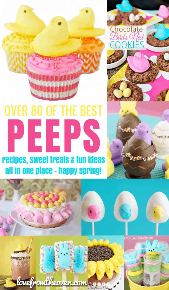 All of the best Peeps recipes and sweet treat ideas on the web, such an awesome collection of fun ideas.