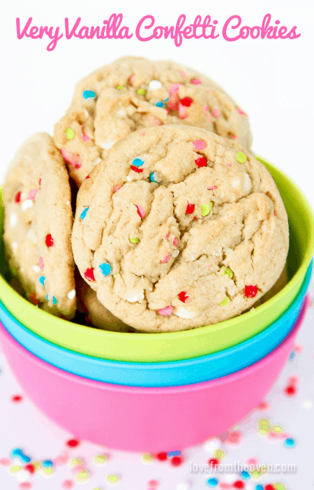 Very Vanilla Confetti Cookies