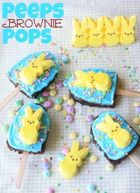 Brownie PEEPS Pops