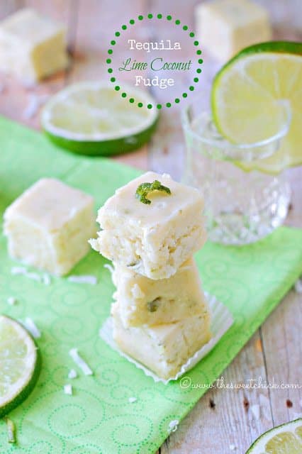 Tequila Lime Coconut Fudge