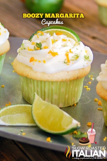 Boozy Margarita Cupcakes