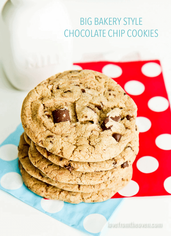 Bakery Style Chocolate Chip Cookies