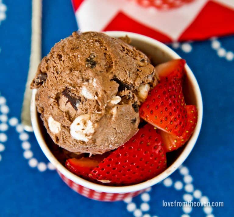 Chocolate Chunk And Marshmallow Sundae