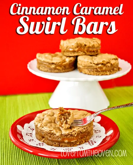 Cinnamon Caramel Swirl Bars