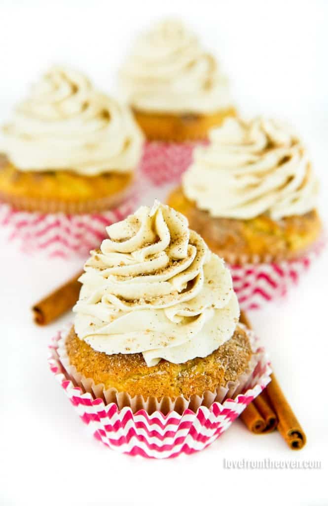 Cinnamon Vanilla Bean Cupcakes