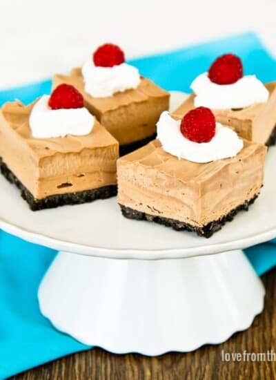 Frozen Chocolate Mousse Squares