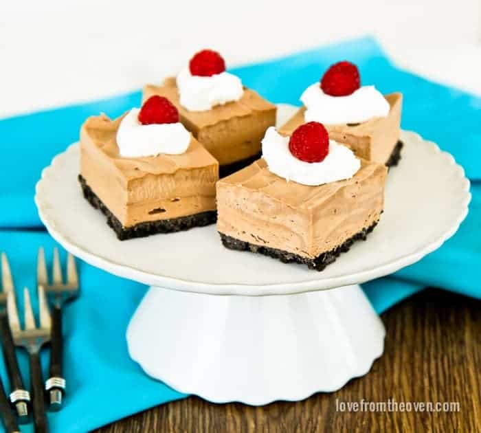 Frozen Chocolate Mousse Squares
