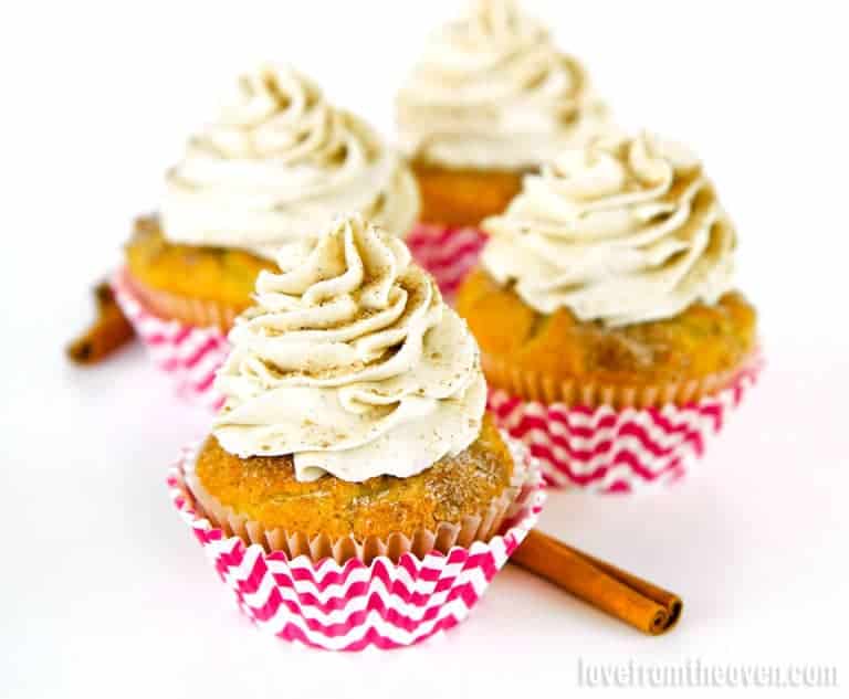 cinnamon vanilla bean cupcakes