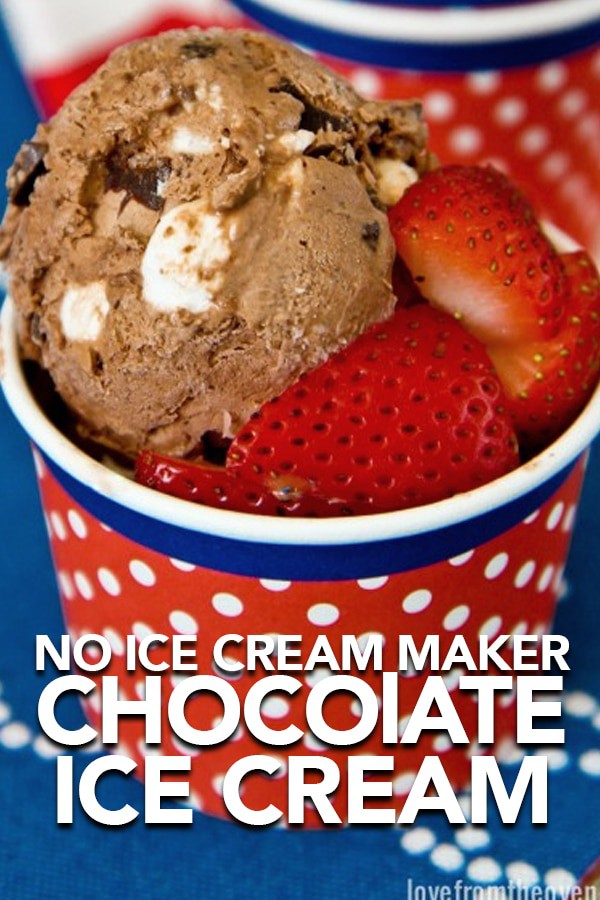 No Churn Chocolate Ice Cream Recipe