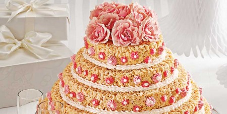 Rick Krispies Treat Wedding Cake