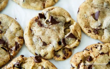 Bakery Style Chocolate Chip Cookies With Brown Butter and Sea Salt
