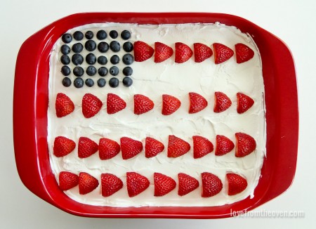 How To Make A Flag Cake