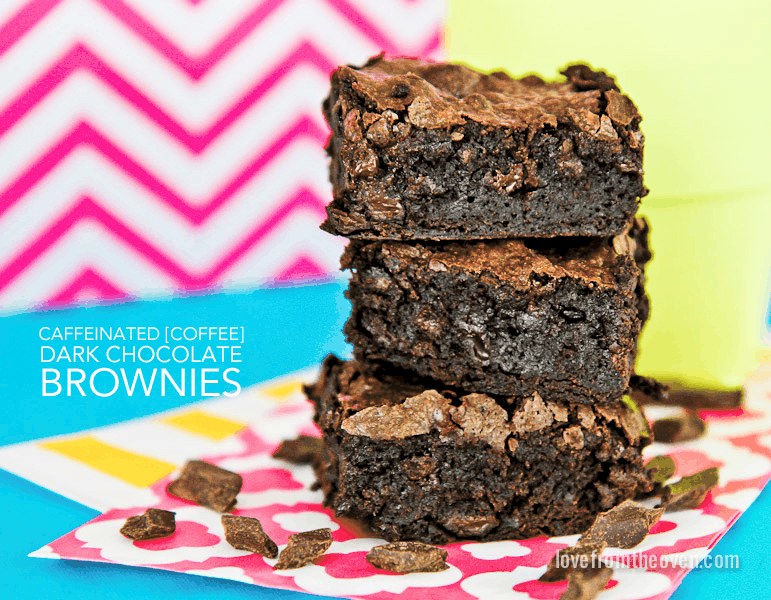 Caffeinated Coffee Brownies • Love From The Oven