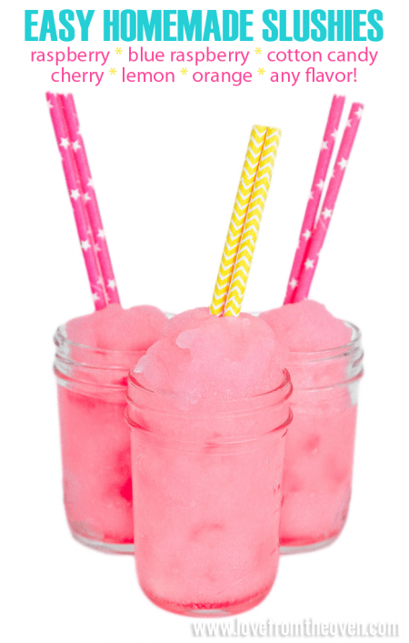 Easy Homemade Slushies. If you haven't made them, put it on your summer to do list!