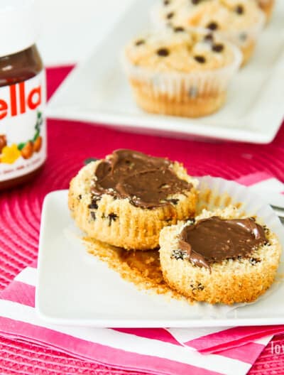 Spread The Happy by shring some muffins with Nutella #spreadthehappy