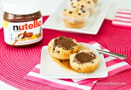 Chocolate Chip Muffins With Nutella