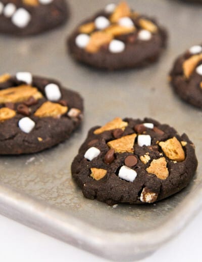 Chocolate Smores Cookies