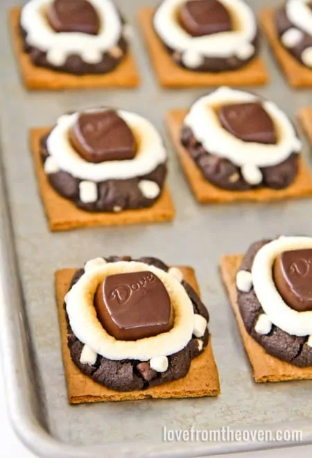 Smores Stuffed Cookies at Love From The Oven