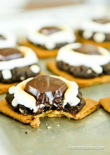 Cookie Stuffed S'mores