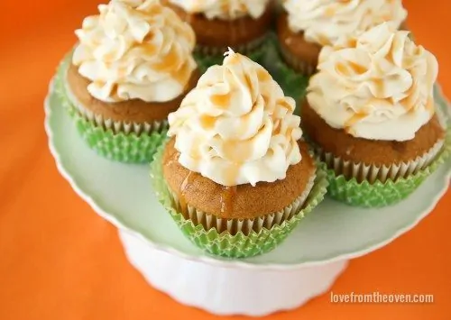 Pumpkin Cupcakes • Love From The Oven