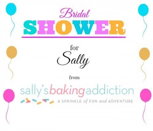 Sally's Baking Addiction Virtual Sprinkle Filled Bridal Shower