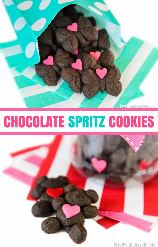 Chocolate Spritz Cookies for #OXOGoodCookies