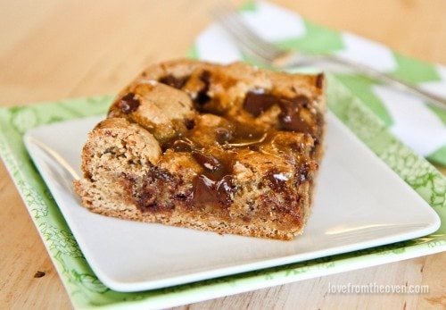 Caramel Cookie Butter Bars