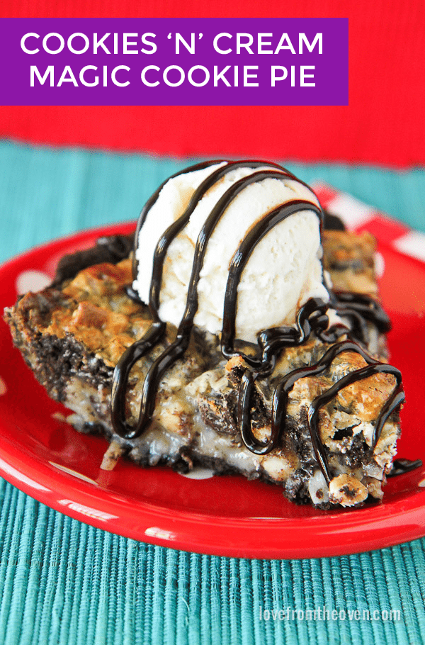 Cookies And Cream Magic Cookie Bar Pie