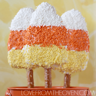 Candy Corn Crispy Treats