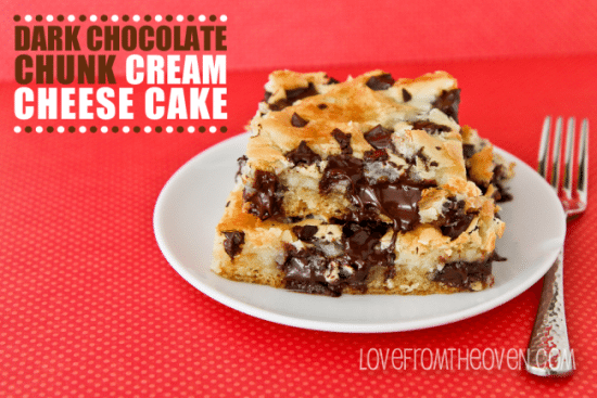 Chocolate Chunk Cream Cheese Bars