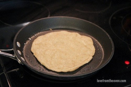 Making Flatbread Tacos