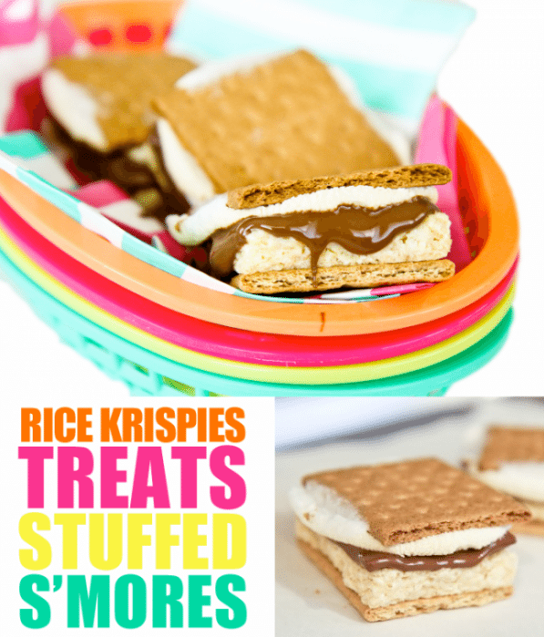 Rice Krispies Treats Stuffed Smores