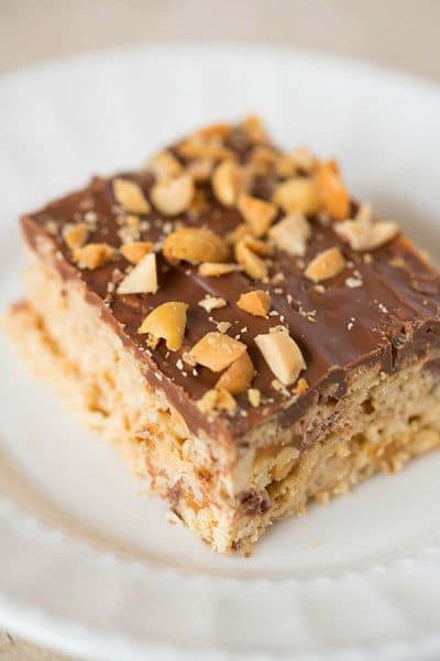 Snickers Rice Krispies Treats