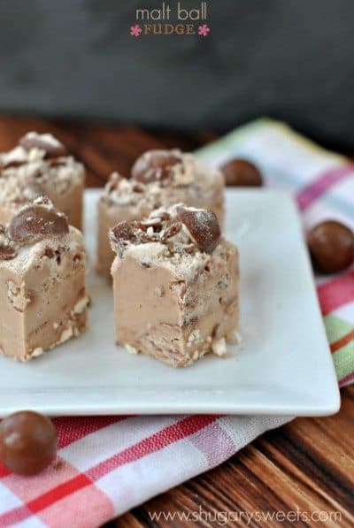 Malt Ball Fudge