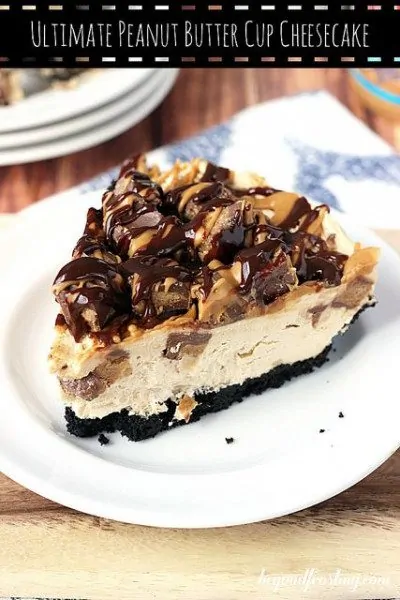 Ultimate Peanut Butter Cup No Bake Cheesecake