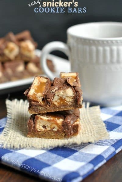 Chocolate Chip Snickers Bars