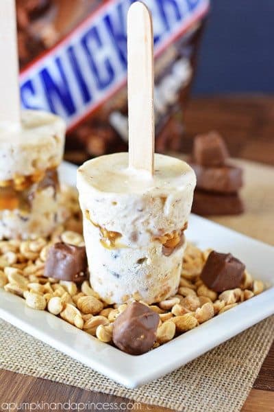 Snickers Popsicles
