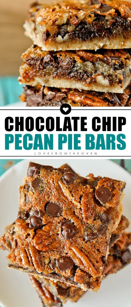 Chocolate Chip Pecan Pie Bars