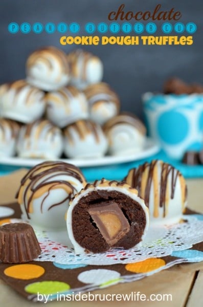 Peanut Butter Cup Cookie Dough Truffles