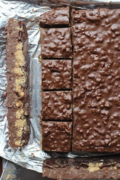 Peanut Butter Cup Crack Brownies