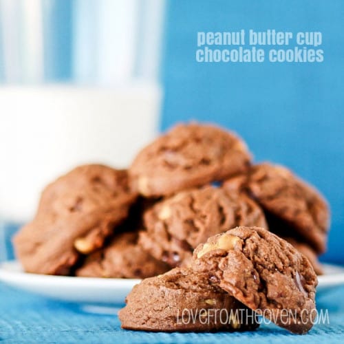 Chocolate Peanut Butter Cup Cookies