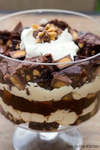 Peanut Butter Cup Brownie Trifle