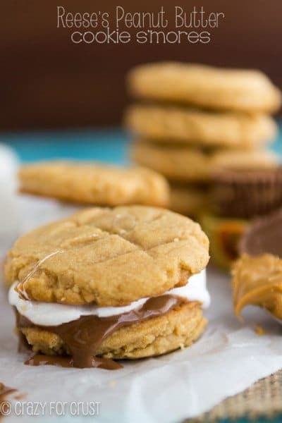 Reese's Peanut Butter Cup Cookie S'mores