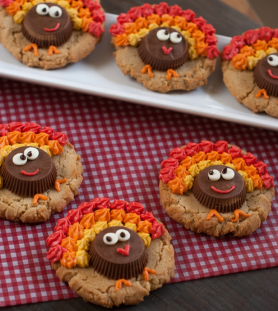 Peanut Butter Cup Turkey Cookies