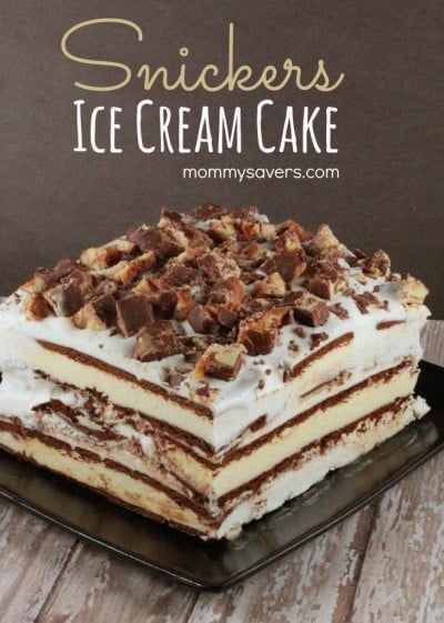 Snickers Ice Cream Cake