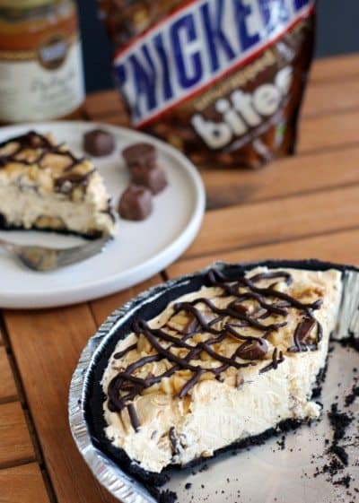 No Bake Snickers PIe
