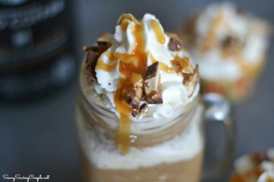 DIY Starbucks Snickers Caramel Frappuccino