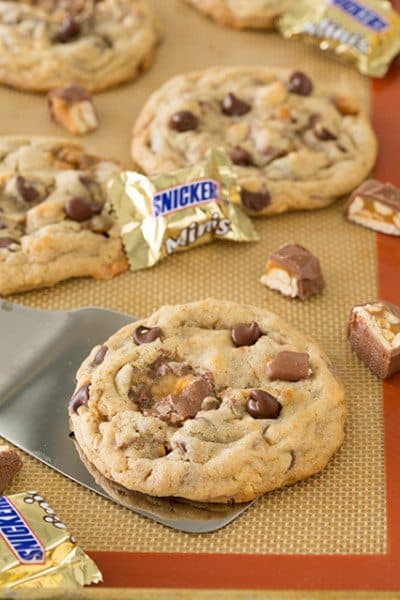 Snickers Chocolate Chip Cookies