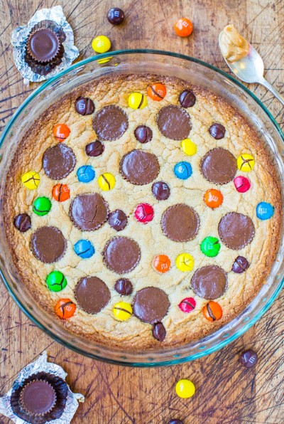 Triple Peanut Butter Cookie Pie