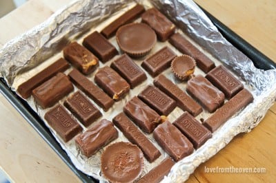 Candy bar brownies